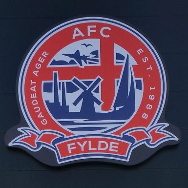 Illuminated sign - logo sign for AFC fylde football