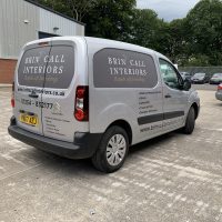 Vehicle Graphics and Wrapping - Brinscall Interiors - Cut Vinyl