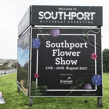 Event signage - Welcome to Southport