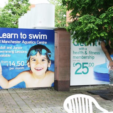 Printed boards - Manchester Aquatics Centre
