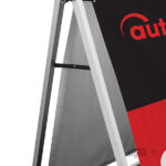 Forecourt Sign Banner Frame Hinged Stay