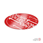 Vinyl Floor Stickers 1000mm Circle