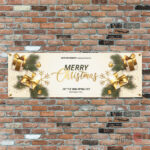 Personalised Merry Christmas banner
