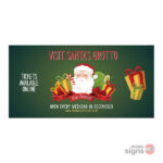 Personalised Visit Santa banner - 6ftx3ft