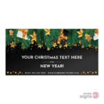 Personalised Xmas and New Year banner - 6ftx3ft