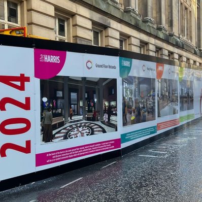 The Harris Preston City Museum - Hoarding board designs