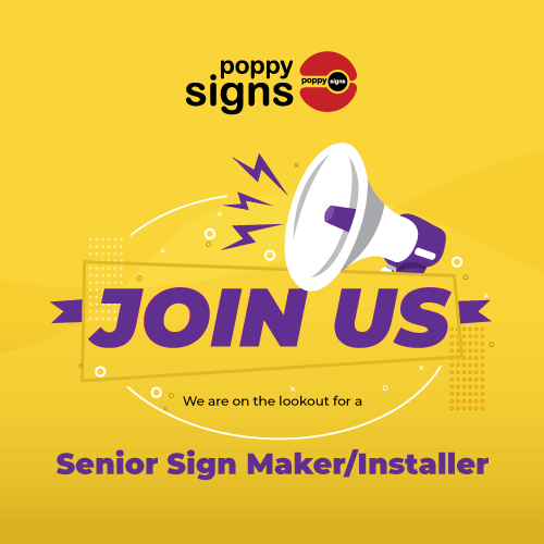 Recruitment for a Senior Sign Maker / Installer