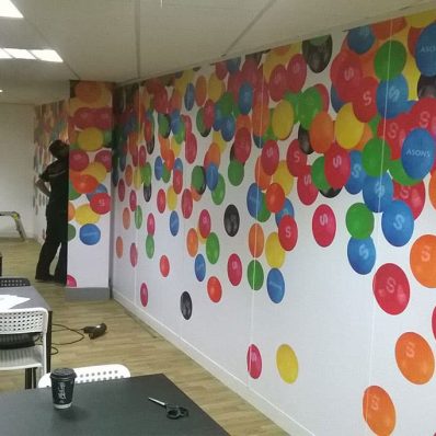 ASONS digitally printed full colour internal window and door graphics