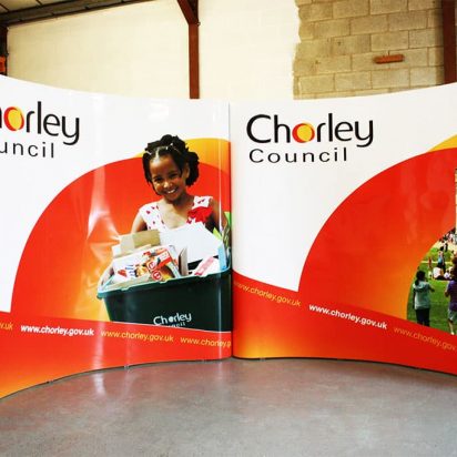 Chorley Council pop-up exhibition stands