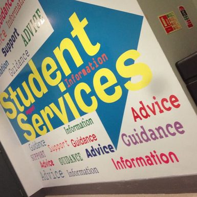 Southport Student Services digitally printed wall and window graphics
