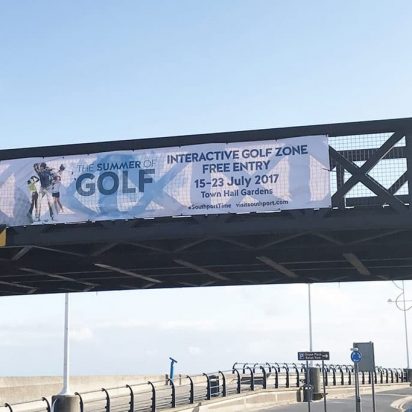 Vision Southport Golf digitally printed PVC banner