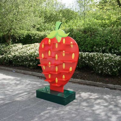 Aston Services Group - CNC cut custom shaped strawberry with shelving