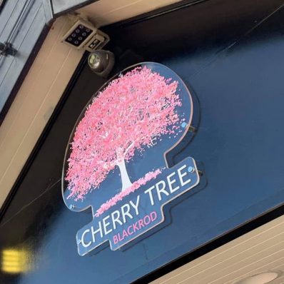 Cherry Tree Blackrod - laser cut acrylic with UV -print on stand offs