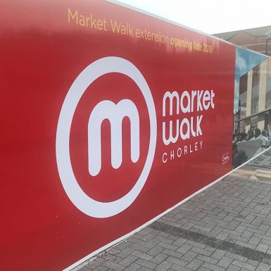 Chorley Council - full colour digitally printed hoarding boards