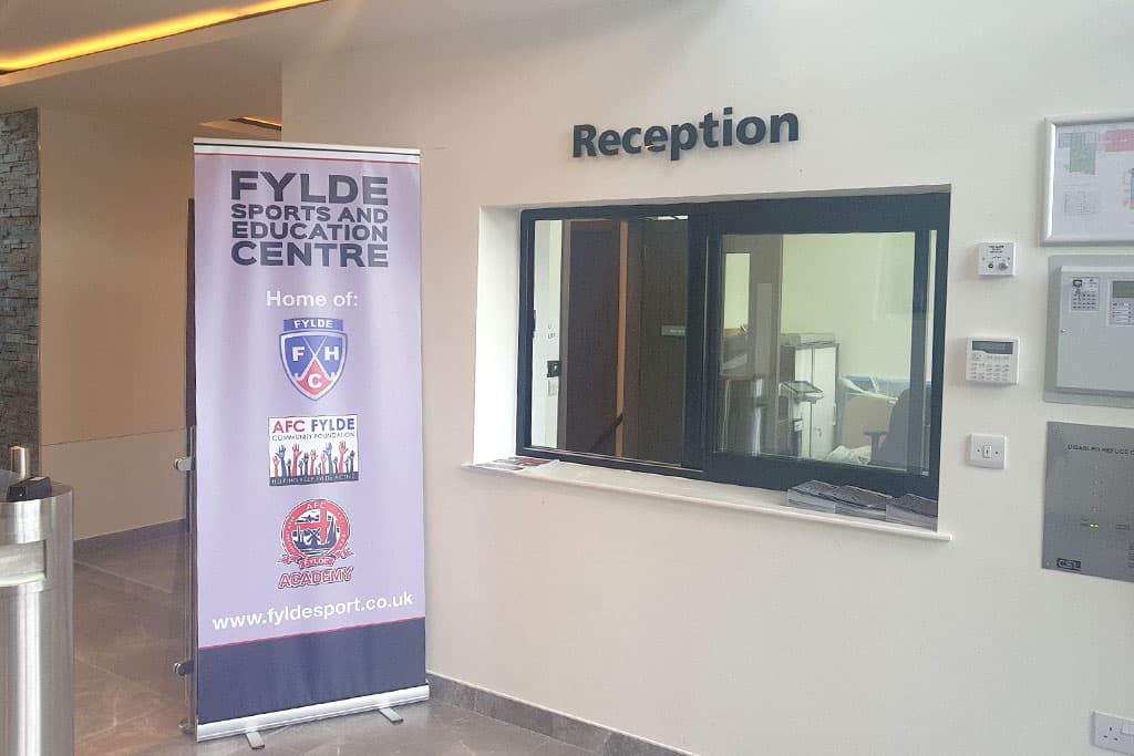 fylde-sports-and-education-centre-800mm-digitally-printed-pvc-pop-up-banners Fylde Sports and Education Centre - 800mm digitally printed PVC pop-up banner