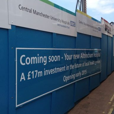 IP Jones - digitally printed UV hoarding panels