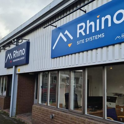 Rhino - digitally printed fret cut tray signs with troth lights