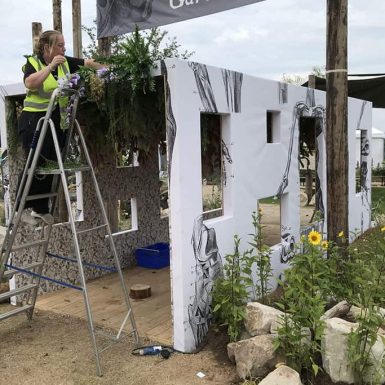 RHS Event - digitally printed banners and full wrapped containers