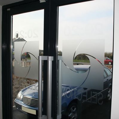 2020 Selection - frosted etched effect vinyl window graphics