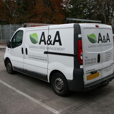A&A Garden & Weed Management - print and cut vinyl vehicle graphics