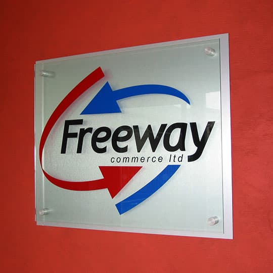 acrylic-stand-off-interior-plaque-banner Acrylic stand-off interior plaque - banner