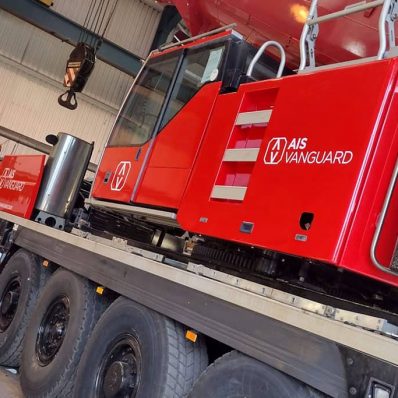 Ainscough Van Crane - colour change wrap cut vinyl