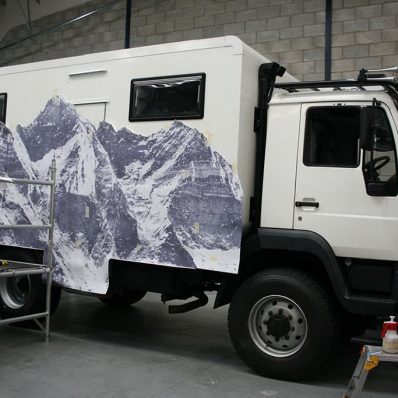 All Terrain Motorhome - part wrap with digitally printed vinyl
