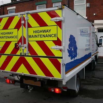 Arboricultural Services - print and cut vinyl vehicle graphics and chapter-8 reflective wrap to rear