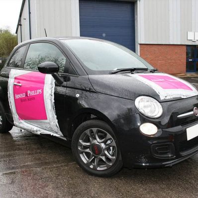 Arnold & Phillip - full colour digitally printed contour cut vehicle graphics