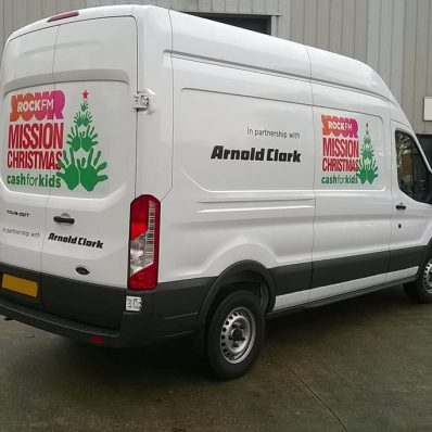 Arnold Clark Rock FM - digitally printed cut vinyl vehicle graphics