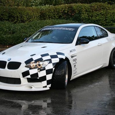Aston Services track car - digital print and cut vehicle graphics