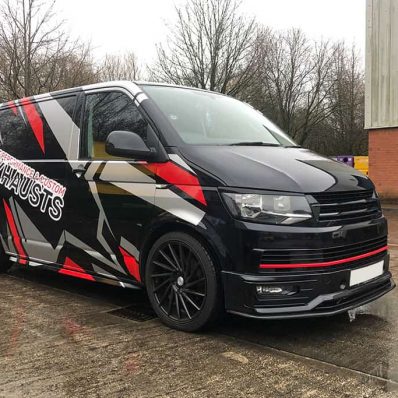 BF Performance & Custom Exhausts - digitally printed full vehicle wrap