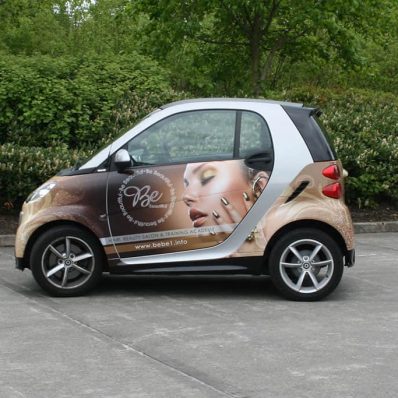 Be Beautiful - digitally printed full colour vinyl car wrap