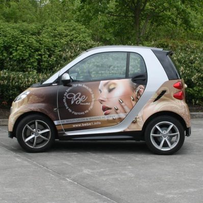 Be Beautiful - full colour digitally printed vinyl car wrap