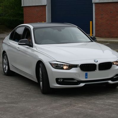 BMW - digitally printed matte black roof wrap