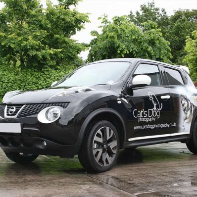 Cat's Dog Photography - full colour part car wrap with graphics