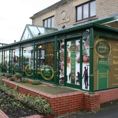 Chadwicks - digitally printed controvision window graphics