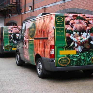 Chadwicks Standish Butchers - fleet digitally printed vinyl full vehicle wrap