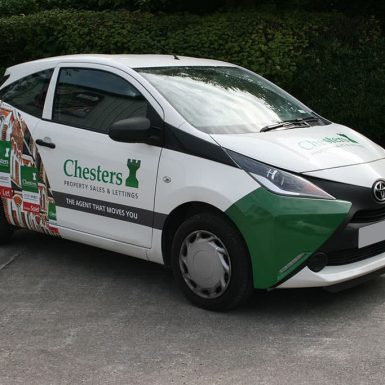 Chesters Property Sales and Letting - full colour print and cut vinyl car graphics