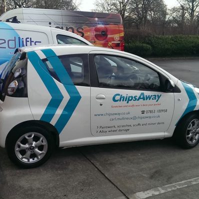 Chips Away - full colour print and cut vinyl car graphics