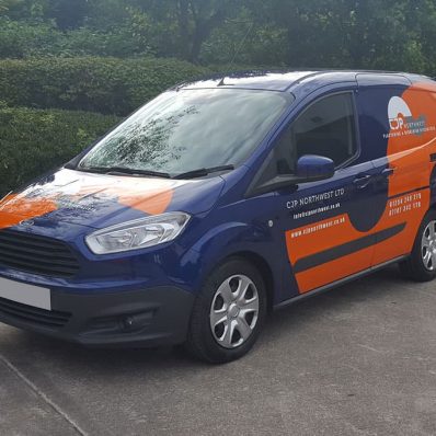 CJP Northwest Plastering & Rendering Specialists - digitally printed full vehicle wrap