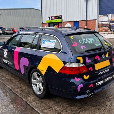 Cogent Hire - digitally printed and cut vehicle graphics