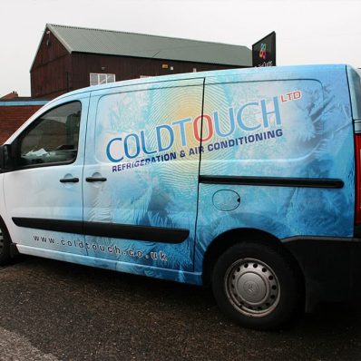 Cold Touch Citroen - digitally printed vinyl part vehicle wrap