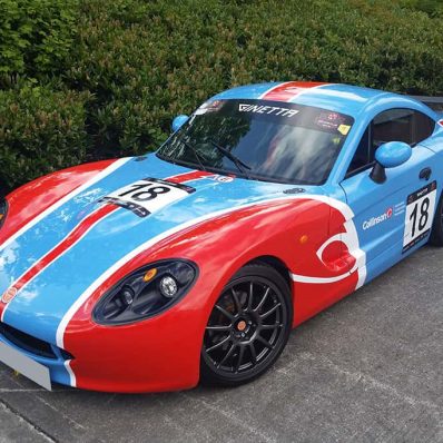 Collinsons Ginetta - full vehicle wrap digitally printed graphics