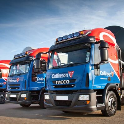 Collinsons truck fleet - digitally printed vinyl wrap