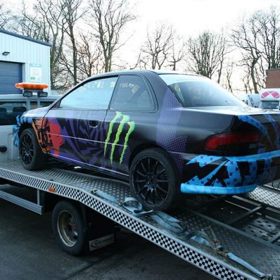 Craig Pilkington Subaru - digitally printed full vehicle wrap
