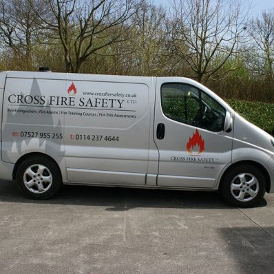Cross Fire Safety - print and cut vinyl vehicle graphics