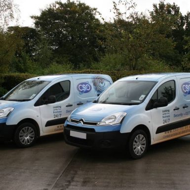 CSO fleet - digitally printed fitted vehicle wraps