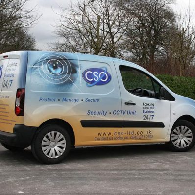 CSO - full colour digitally printed van wrap