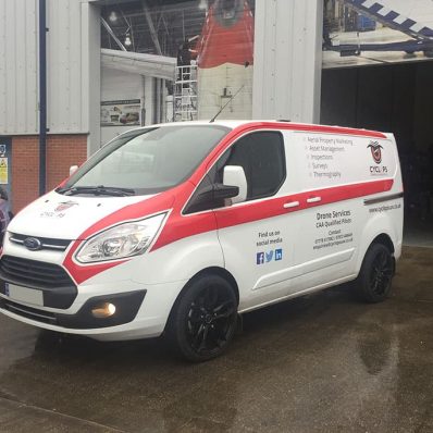 Cyclops - print and cut vinyl vehicle graphics with chapter 8 to rear